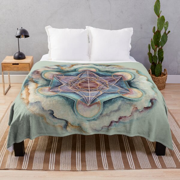 Item preview, Metatron's Cube Cool Blue designed and sold by heartsake.