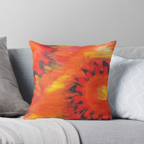 Item preview, Fire abstract art red orange pattern designed and sold by chuckletuckle.