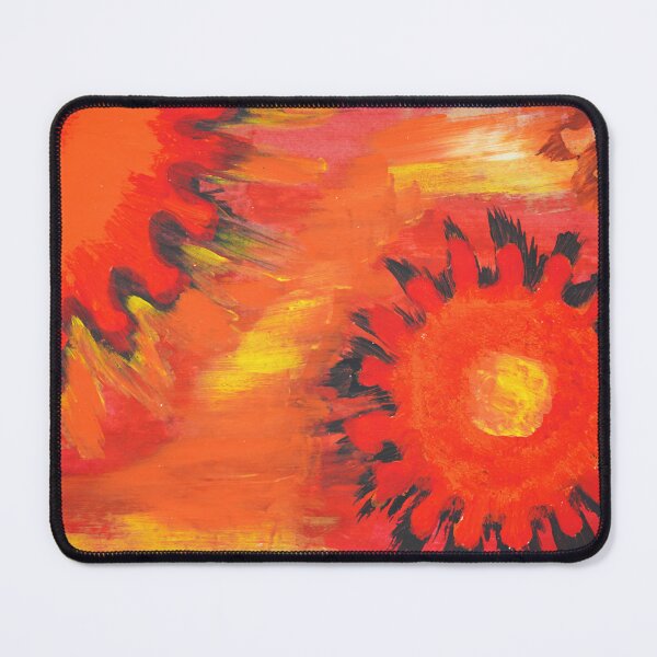 Item preview, Fire abstract art red orange pattern designed and sold by chuckletuckle.