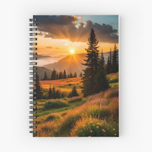 Item preview, A Rolling Meadow of Wildflowers at Sunset designed and sold by very-simple.