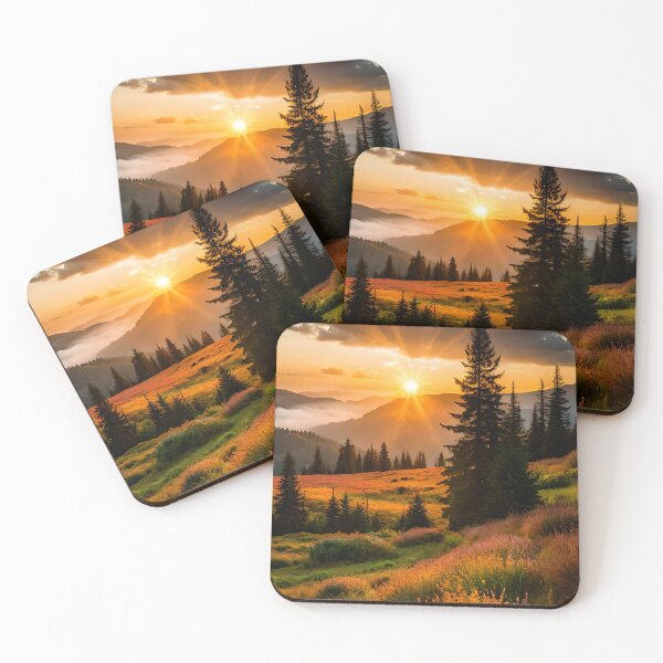 Item preview, A Rolling Meadow of Wildflowers at Sunset designed and sold by very-simple.