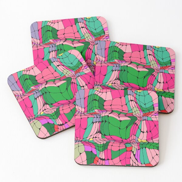 Item preview, Pink Green Mosaic designed and sold by Sejmen.