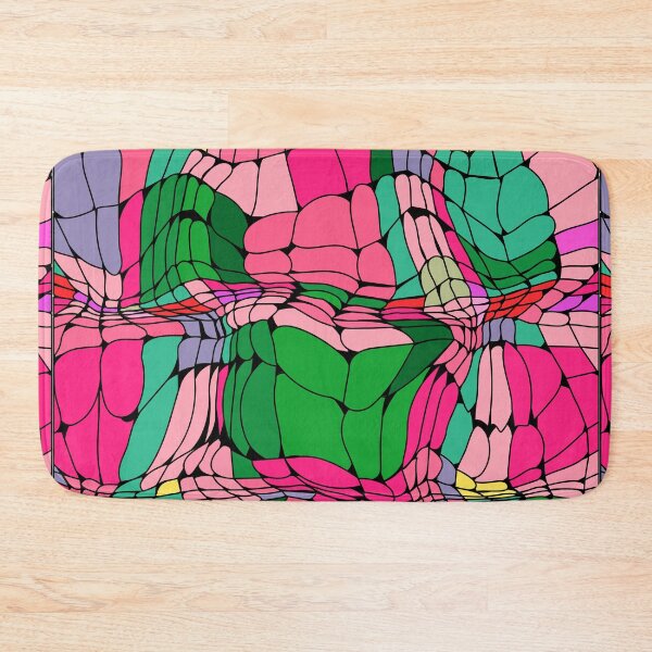 Item preview, Pink Green Mosaic designed and sold by Sejmen.