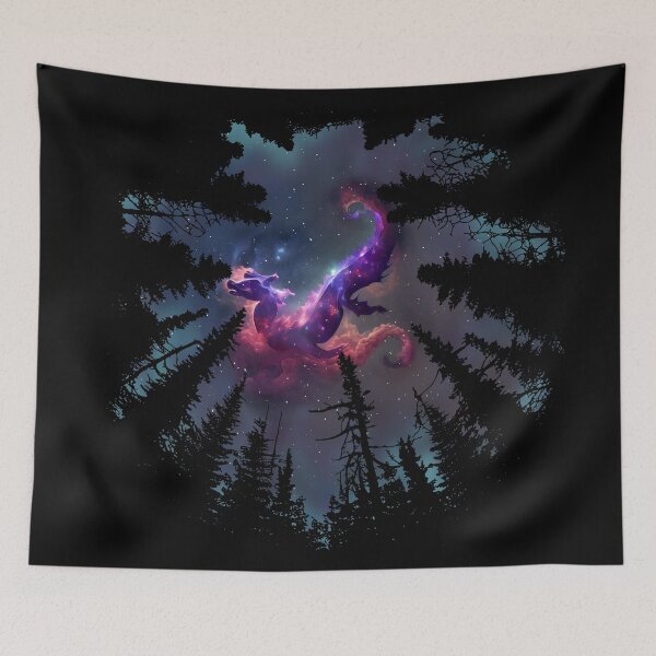 Item preview, Dragon Nebula Through the Trees designed and sold by Art-by-Aelia.