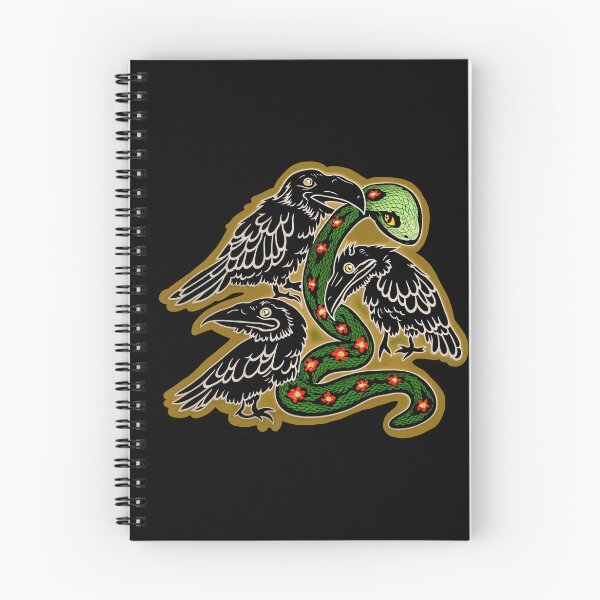 Item preview, Three Ravens Eating a Snake designed and sold by WhatWhatDesigns.