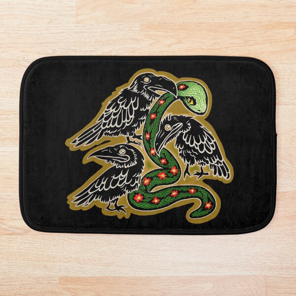 Item preview, Tres cuervos comiendo una serpiente designed and sold by WhatWhatDesigns.