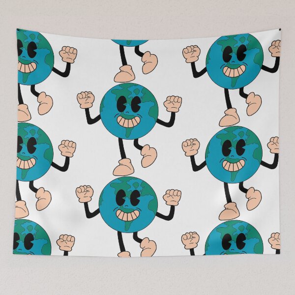 Artikelvorschau, Retro Earth mascot entworfen und verkauft von Innamalinka.