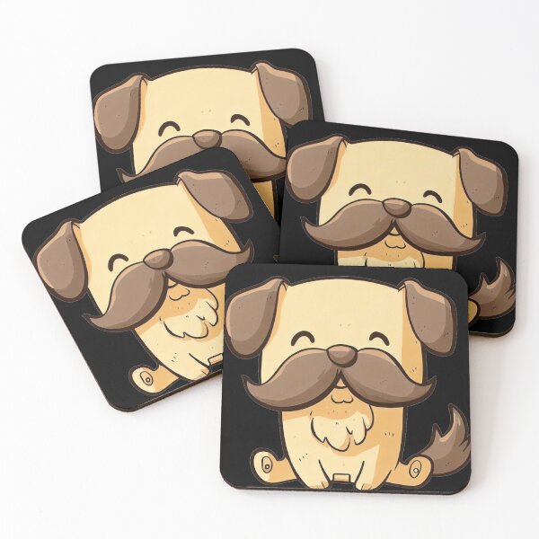 Item preview, Sweet Puppy with Mustache, Cute Dog designed and sold by Cr320.