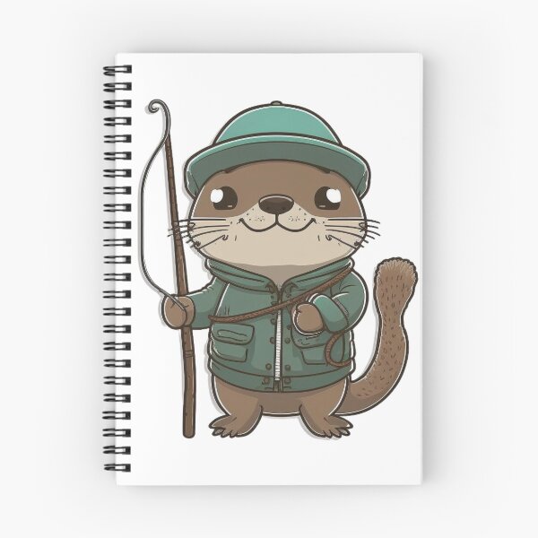 Item preview, Arni, the fishing otter designed and sold by Seppeltastic.