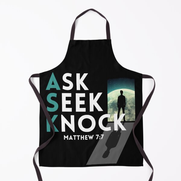 Item preview, Ask Seek Knock Matthew 7:7 (Award Winning Design) designed and sold by KingsManKind.