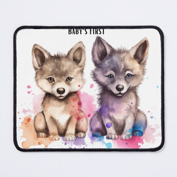 Item preview, Cute Baby Wolf Watercolor shirt designed and sold by smartcreative24.