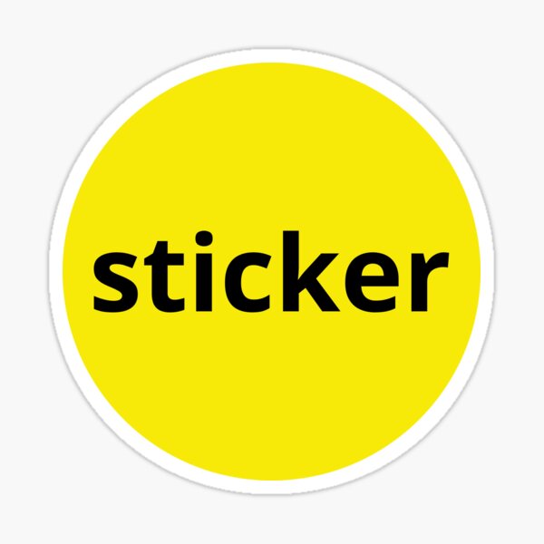 No name brand sticker Sticker