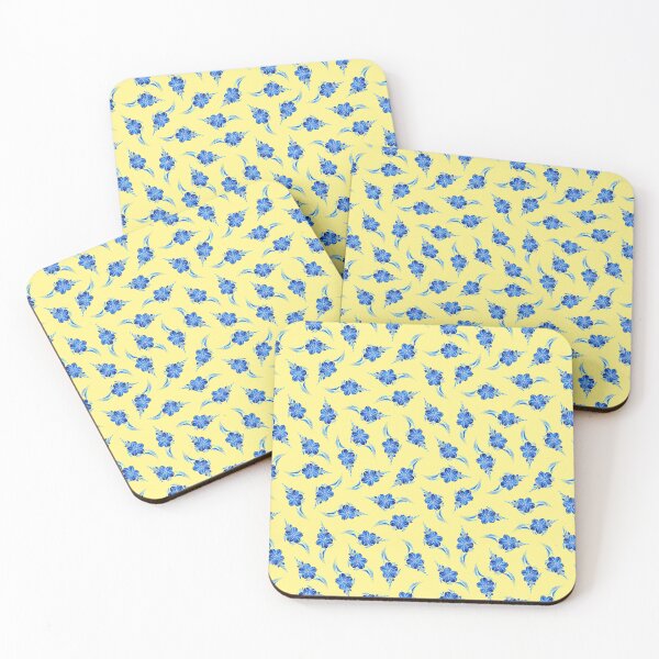 Item preview, Petrikyvka blue flowers. An interesting plant print for your creativity, for printing on things, on fabric designed and sold by Sunflower-7.