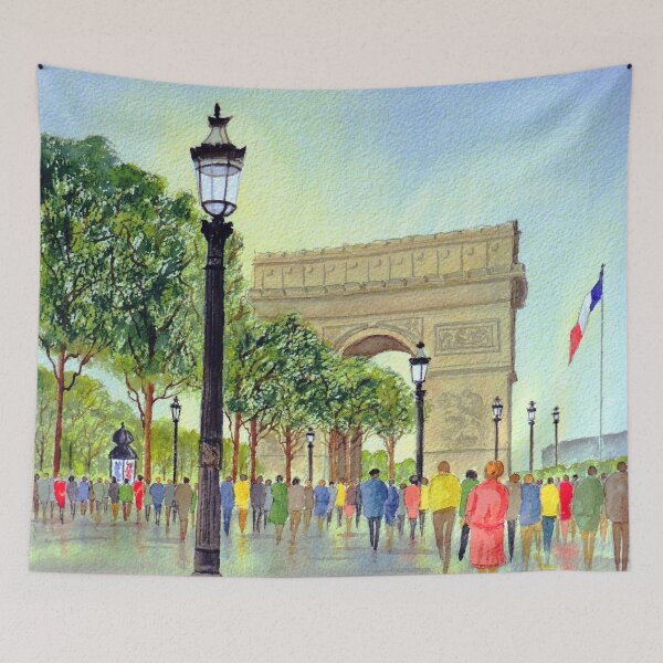 Item preview, A Stroll Along The Champs Elysees Paris France designed and sold by William Holkham.
