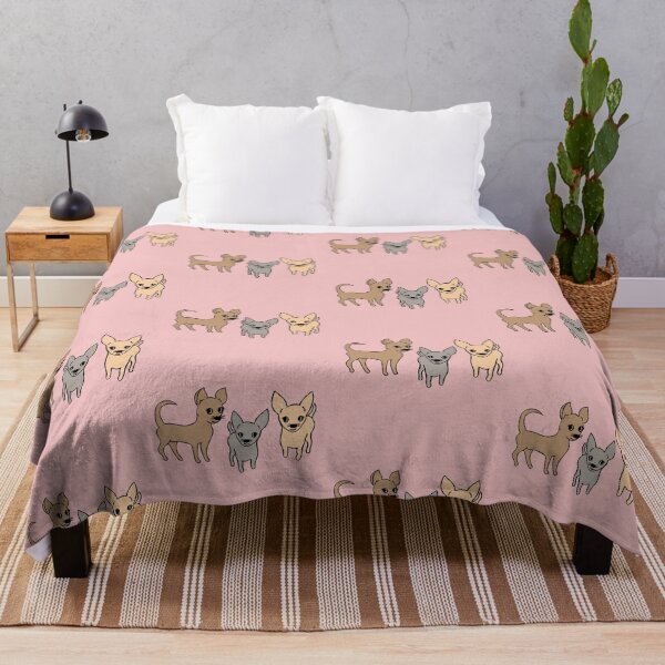 Artikelvorschau, Chihuahua Chihuahuas - glatter Fell-Chihuahua-Aufdruck - rosa entworfen und verkauft von LittleBettyMakes.