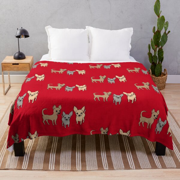 Artikelvorschau, Chihuahua Chihuahuas - glatter Fell-Chihuahua-Aufdruck - rot entworfen und verkauft von LittleBettyMakes.