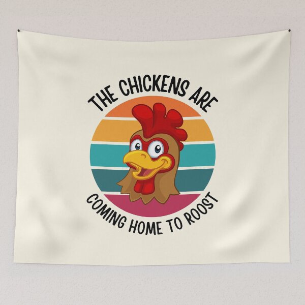 Item preview, The Chickens Are Coming Home To Roost designed and sold by FunnyFactDesign.
