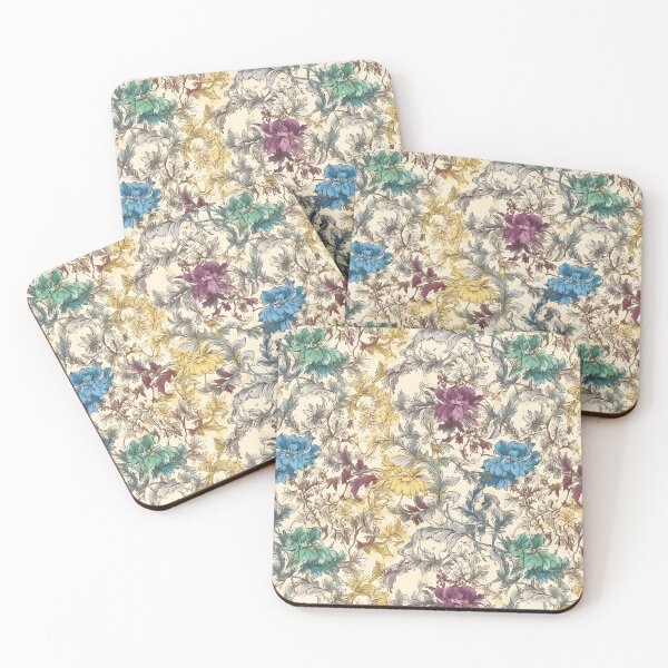 Item preview, Beautiful Damask Brocade Vine Jacquard Pattern in Neutral Natural Color Tones designed and sold by ClairesPatterns.