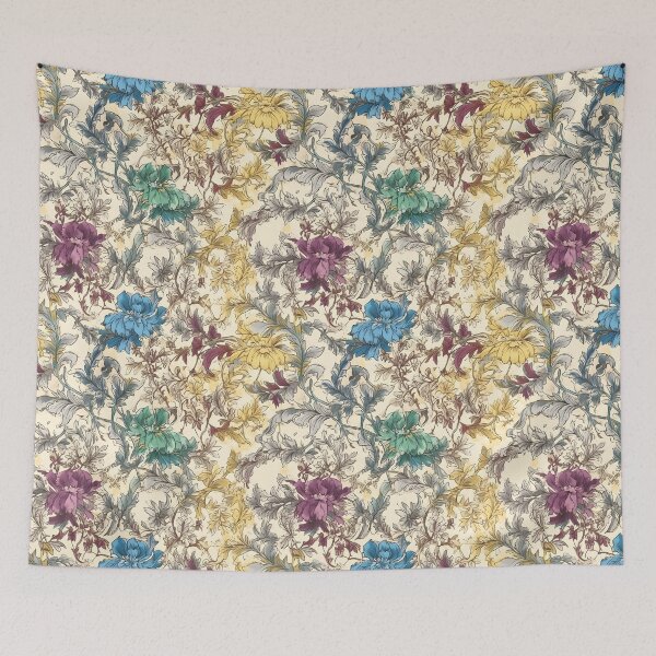 Item preview, Beautiful Damask Brocade Vine Jacquard Pattern in Neutral Natural Color Tones designed and sold by ClairesPatterns.