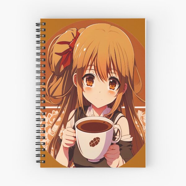 Item preview, El servicio de café más dulce: una linda chica anime lista para preparar tu taza perfecta designed and sold by CybRunner.