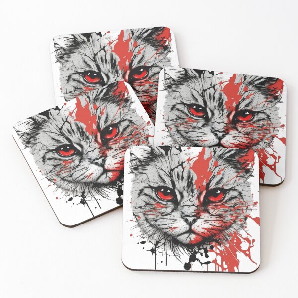 Item preview, Aggressive Cat with Paint designed and sold by OlePajak.