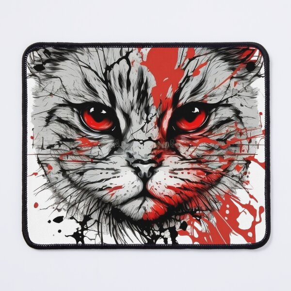 Item preview, Aggressive Cat with Paint designed and sold by OlePajak.