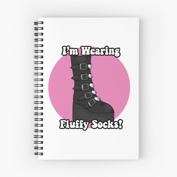 Item preview, I'm wearing fluffy socks! designed and sold by zombiteki.