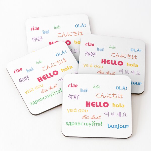 Item preview, Hello in Many Languages designed and sold by ValeriesGallery.