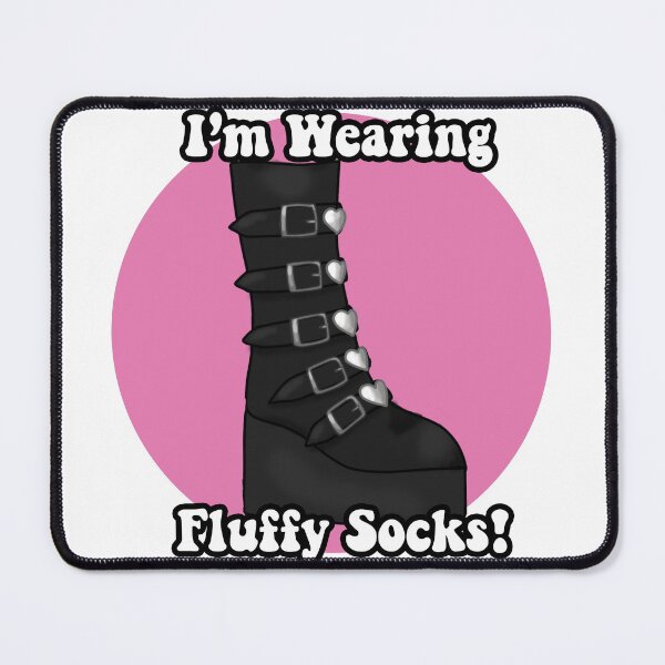 Item preview, I'm wearing fluffy socks! designed and sold by zombiteki.