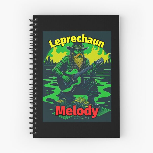 Item preview, Leprechaun Melody Guitar Moonlight Background designed and sold by IrishPOD.