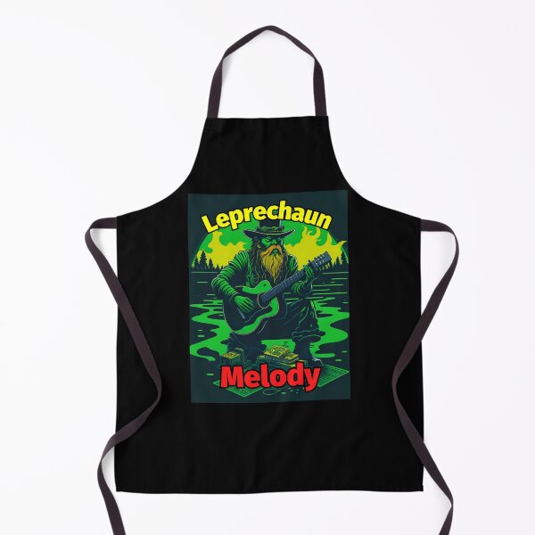 Item preview, Leprechaun Melody Guitar Moonlight Background designed and sold by IrishPOD.