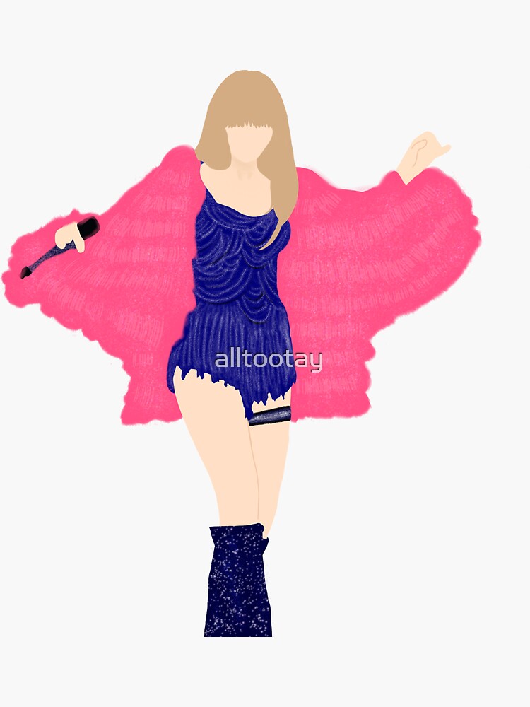 taylor swift the eras tour Sticker for Sale by alltootay