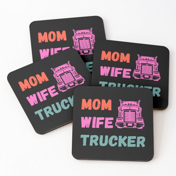 Item preview, Mom wife trucker  designed and sold by Tooshe.
