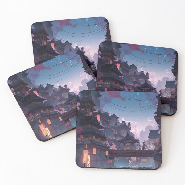 Item preview, The City at night, with shadows looming over the streets designed and sold by metoartist1445.