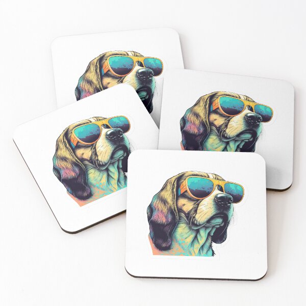 Item preview, Cool Dog With Sunglasses Art designed and sold by Digital Mindscape.