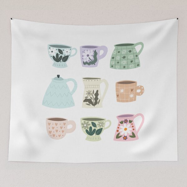 Item preview, Set Of Cup And Teapot designed and sold by Annpattern.