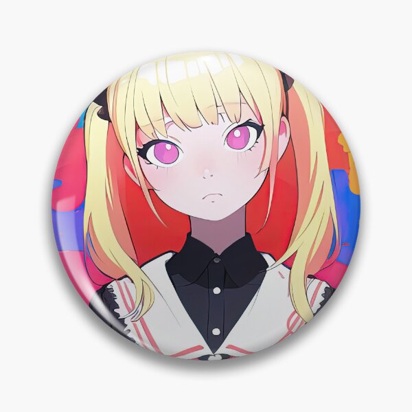 Item preview, School girl with pink eyes abstract vibrant anime designed and sold by RK - Shop.