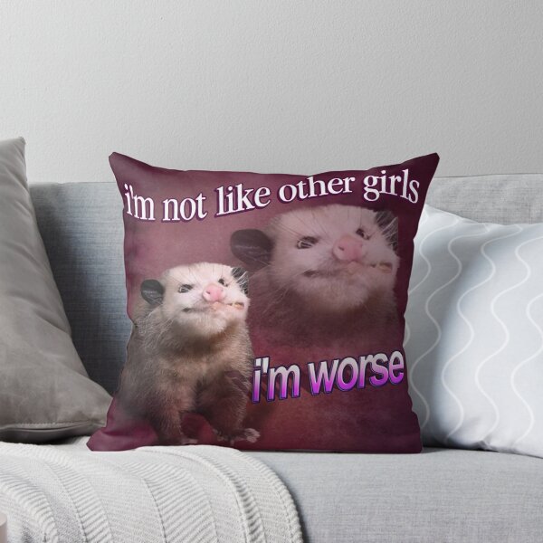 Artikel-Vorschau von Ich bin nicht wie andere Mädchen, ich bin schlimmer als Opossum-Wortkunst, designt und verkauft von snazzyseagull.