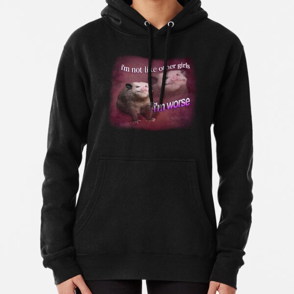 Item preview, I'm not like other girls, I'm worse possum word art designed and sold by snazzyseagull.