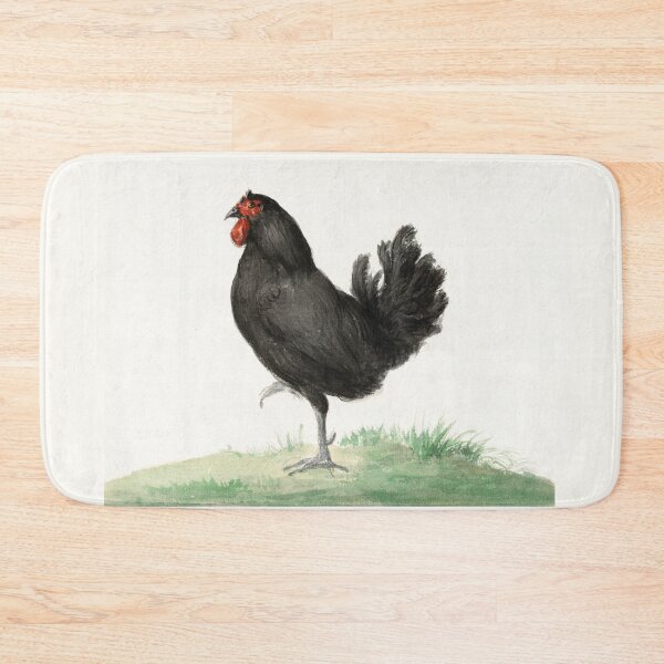 Item preview, Black chicken painting in high resolution by Dutch painter Jean Bernard under CC0 license. designed and sold by paulo silveira.