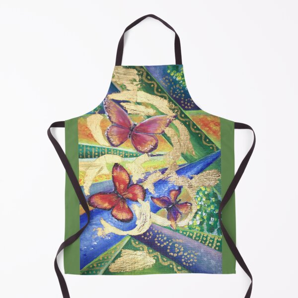 Item preview, Butterflies. Gold and multicolor. designed and sold by Elena Dunaeva.
