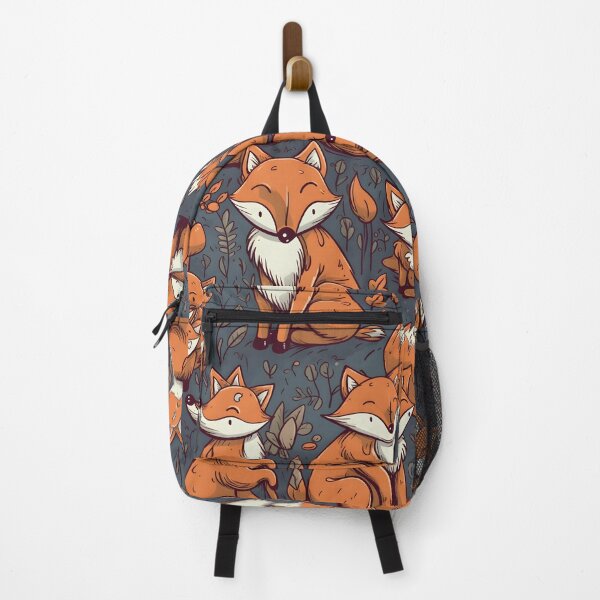 Item preview, Happy Foxes Repeating Pattern designed and sold by candlewithhare.