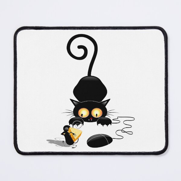 Item preview, Cat, Mouse and Computer Mouse Joke Humorous Characters designed and sold by BluedarkArt.