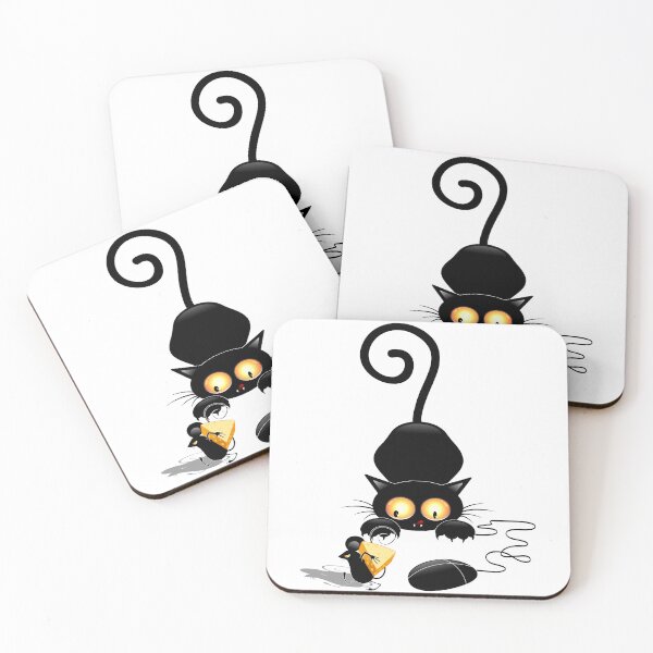 Item preview, Cat, Mouse and Computer Mouse Joke Humorous Characters designed and sold by BluedarkArt.