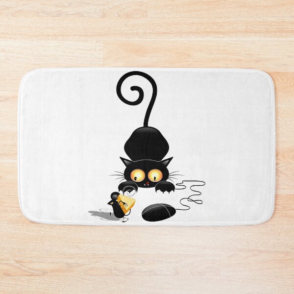 Item preview, Cat, Mouse and Computer Mouse Joke Humorous Characters designed and sold by BluedarkArt.