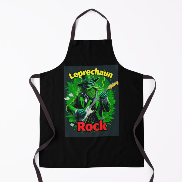 Item preview, Leprechaun Rock Guitar Green Beard designed and sold by IrishPOD.