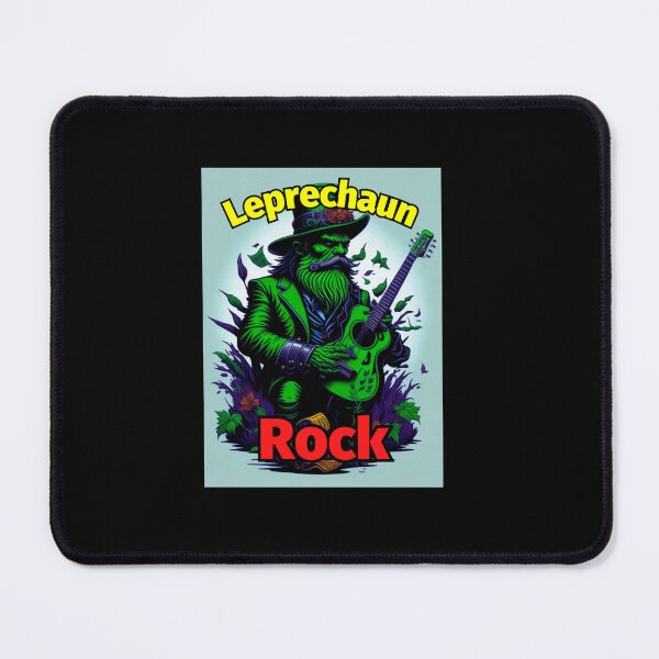 Item preview, Leprechaun Rock Guitar Green Outdoors designed and sold by IrishPOD.