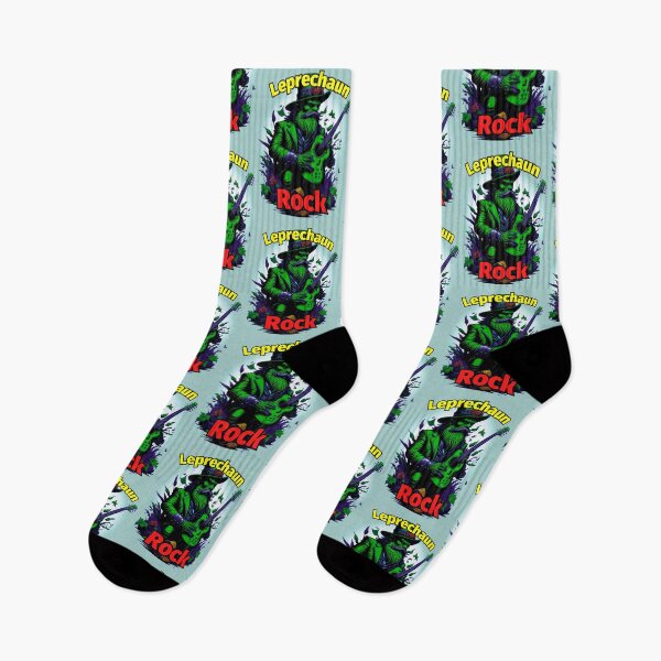 Item preview, Leprechaun Rock Guitar Green Outdoors designed and sold by IrishPOD.