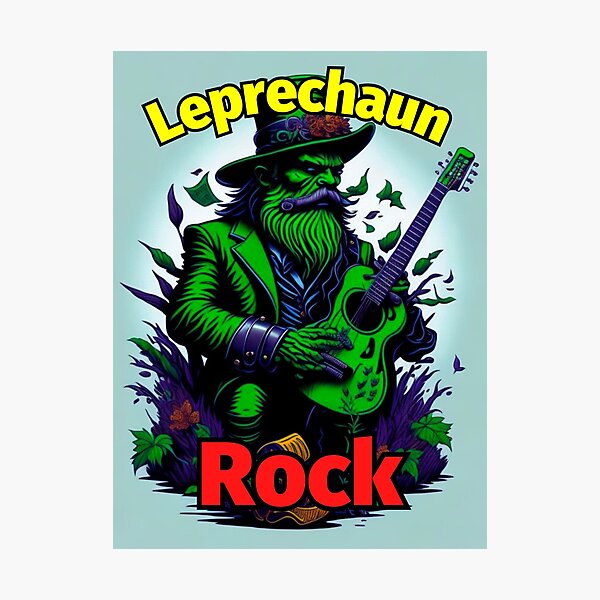 Artikelvorschau, Kobold-Rock-Gitarren-Grün draußen entworfen und verkauft von IrishPOD.