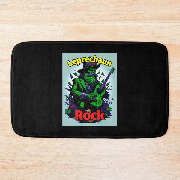 Item preview, Leprechaun Rock Guitar Green Outdoors designed and sold by IrishPOD.